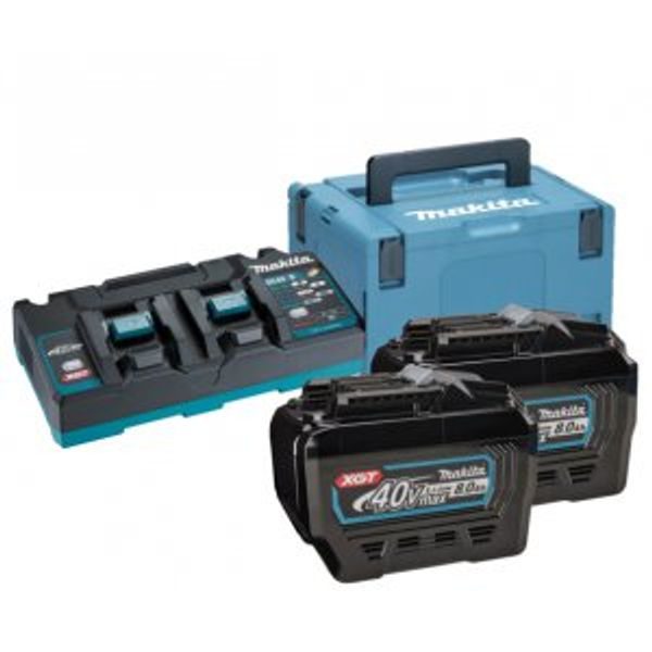 MAKITA 191Y97-1 - SADA LI-ION XGT 40V 2XBL4080F+DC40RB+MAKPAC - MAKITA XGT 40V{% if zbozi.kategorie.adresa_nazvy[0] != zbozi.kategorie.nazev %} - MAKITA-SHOP{% endif %}