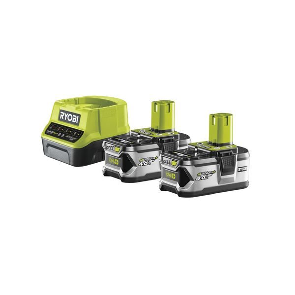 RYOBI RC18120-240 SADA 2X 18 V LITHIUM IONTOVÁ BATERIE 4 AH S NABÍJEČKOU RC18120 ONE+ - AKU RYOBI ONE+{% if zbozi.kategorie.adresa_nazvy[0] != zbozi.kategorie.nazev %} - AKU NÁŘADÍ{% endif %}