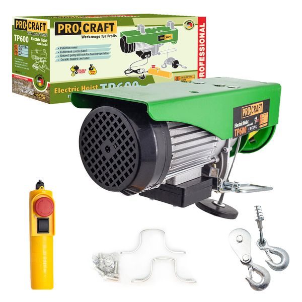 NAVIJÁK LANOVÝ ELEKTRICKÝ PROCRAFT TP600 | TP600 PROCRAFT - ELEKTRICKÉ NAVIJÁKY A KLADKOSTROJE{% if zbozi.kategorie.adresa_nazvy[0] != zbozi.kategorie.nazev %} - DÍLNA A GARÁŽ{% endif %}