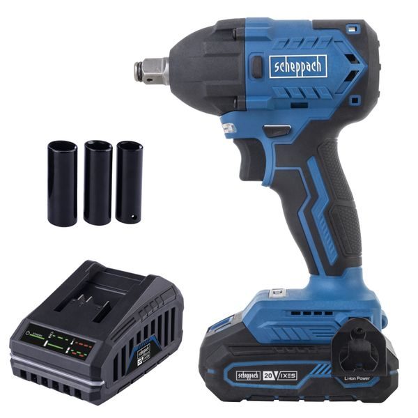 SCHEPPACH BC-IW350-X-SET S 20 V IXES AKU RÁZOVÝ UTAHOVÁK + 2AH BATERIE + NABÍJEČKA 2,4 A - RÁZOVÝ UTAHOVÁK 18V{% if zbozi.kategorie.adresa_nazvy[0] != zbozi.kategorie.nazev %} - AKU NÁŘADÍ{% endif %}