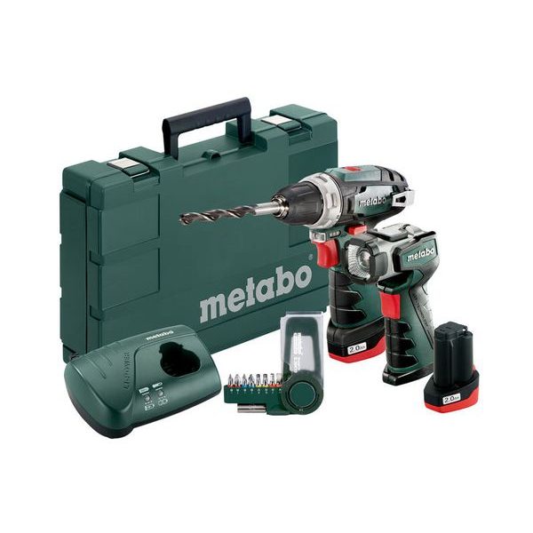 METABO POWERMAXX BS BASIC SET 2X2,0AH# - METABO POWER PARTNER{% if zbozi.kategorie.adresa_nazvy[0] != zbozi.kategorie.nazev %} - ELEKTRICKÉ NÁŘADÍ{% endif %}