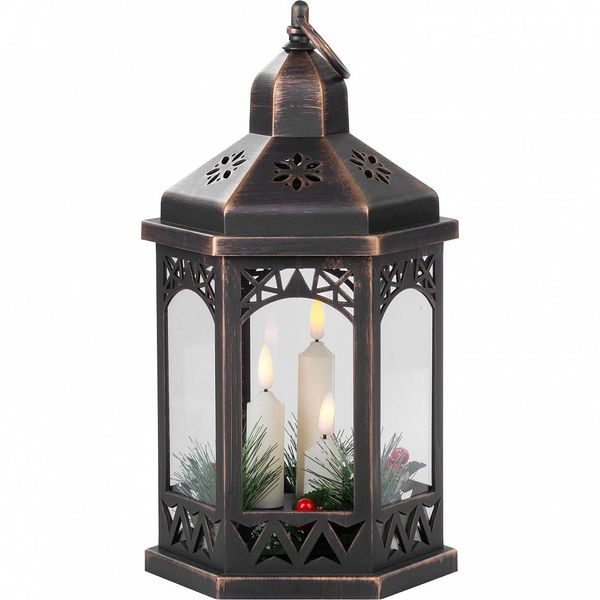 LUCERNA MAGICHOME MOROCCO ČERNÁ, LED, 3XAAA, ČASOVAČ, 18X15X32CM /SL8091472X/ - VÁNOČNÍ DEKORACE{% if zbozi.kategorie.adresa_nazvy[0] != zbozi.kategorie.nazev %} - DŮM A DOMÁCNOST, ELEKTRO..{% endif %}