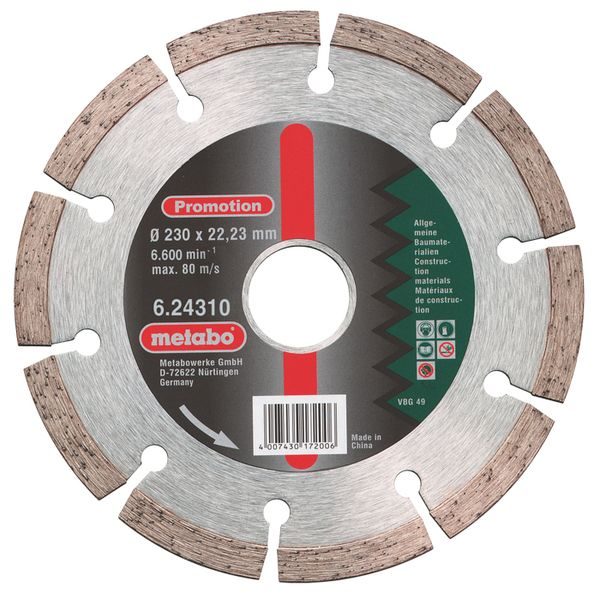 METABO DIAMANTOVÝ ŘEZNÝ KOTOUČ 230X22,23 MM# /624310000 - PŘÍSLUŠENSTVÍ METABO{% if zbozi.kategorie.adresa_nazvy[0] != zbozi.kategorie.nazev %} - NÁHRADNÍ DÍLY{% endif %}