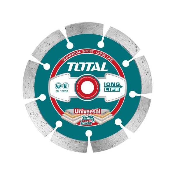 TOTAL KOTOUČ DIAMANTOVÝ ŘEZNÝ, SEGMENOVÝ, SUCHÉ I MOKRÉ ŘEZÁNÍ, TAC2111153 - DIA KOTOUČ 115 MM{% if zbozi.kategorie.adresa_nazvy[0] != zbozi.kategorie.nazev %} - PŘÍSLUŠENSTVÍ{% endif %}