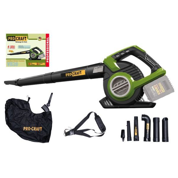 AKU FUKAR/VYSAVAČ LISTÍ PROCRAFT VB20 (BEZ BATERIE A NABÍJEČKY) | VB20 PROCRAFT - AKU VYSAVAČE, FUKARY{% if zbozi.kategorie.adresa_nazvy[0] != zbozi.kategorie.nazev %} - AKU NÁŘADÍ{% endif %}