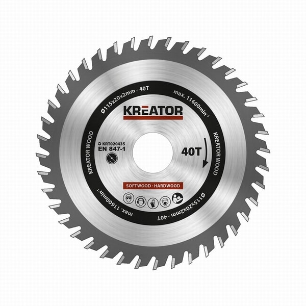 KREATOR KRT020435 PILOVÝ KOTOUČ NA DŘEVO 115MM, 40T - PRŮMĚR 85, 136 A 140{% if zbozi.kategorie.adresa_nazvy[0] != zbozi.kategorie.nazev %} - PŘÍSLUŠENSTVÍ{% endif %}