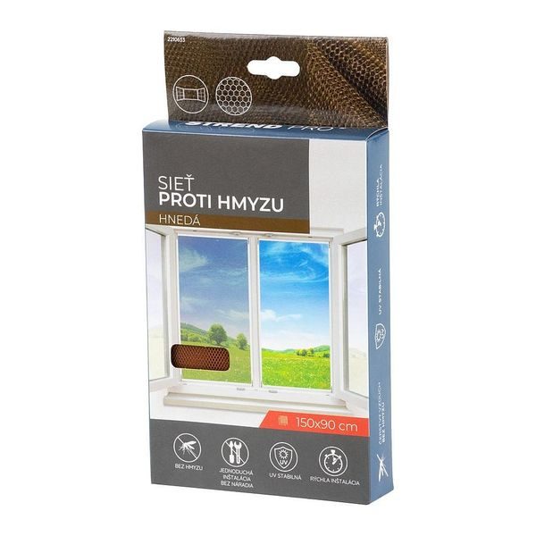 SÍŤ PROTI HMYZU NA SUCHÝ ZIP FLYSCREEN3 150X90CM HNĚDÁ - DOPLŇKY A VYCHYTÁVKY{% if zbozi.kategorie.adresa_nazvy[0] != zbozi.kategorie.nazev %} - DŮM A DOMÁCNOST, ELEKTRO..{% endif %}