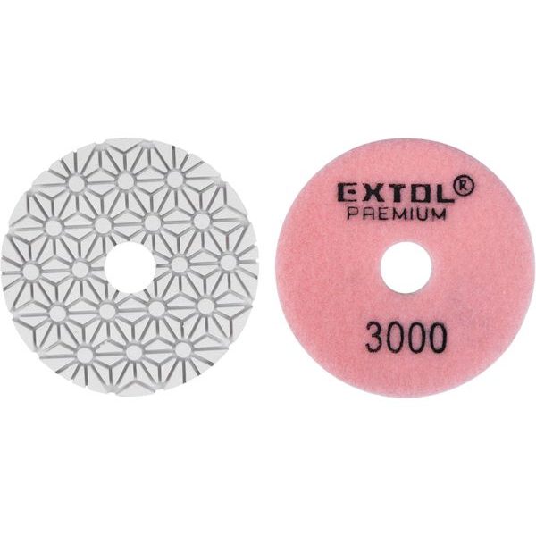 EXTOL PREMIUM KOTOUČ DIAMANTOVÝ LEŠTÍCÍ NA OBKLADY, O100MM, P3000, SUCHÝ ZIP, 8803099 - DIAMANTOVÉ LEŠTÍCÍ KOTOUČE{% if zbozi.kategorie.adresa_nazvy[0] != zbozi.kategorie.nazev %} - PŘÍSLUŠENSTVÍ{% endif %}