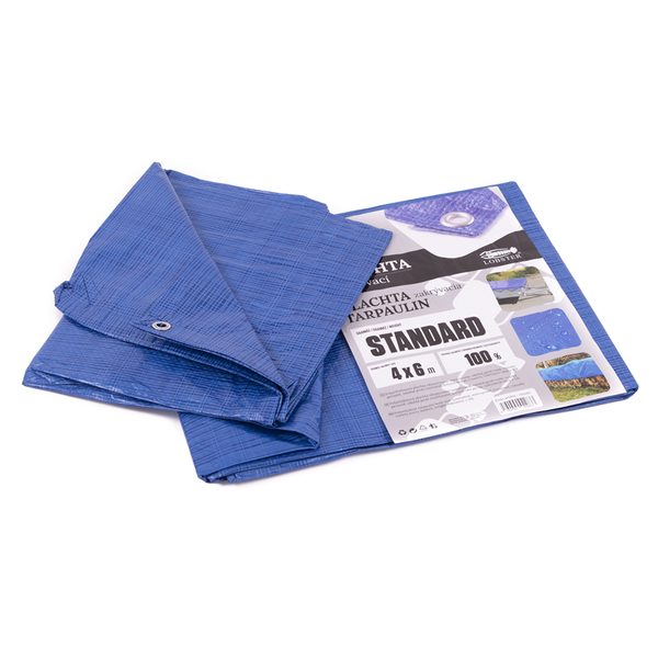 PLACHTA STANDARD MODRÁ 4X6M - PLACHTY STANDARD{% if zbozi.kategorie.adresa_nazvy[0] != zbozi.kategorie.nazev %} - DÍLNA A GARÁŽ{% endif %}