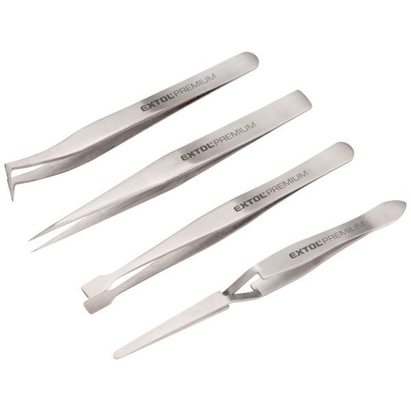 EXTOL PREMIUM PINZETY NEREZ, SADA 4KS, 8859100 - RUČNÍ NÁŘADÍ{% if zbozi.kategorie.adresa_nazvy[0] != zbozi.kategorie.nazev %} - RUČNÍ NÁŘADÍ{% endif %}
