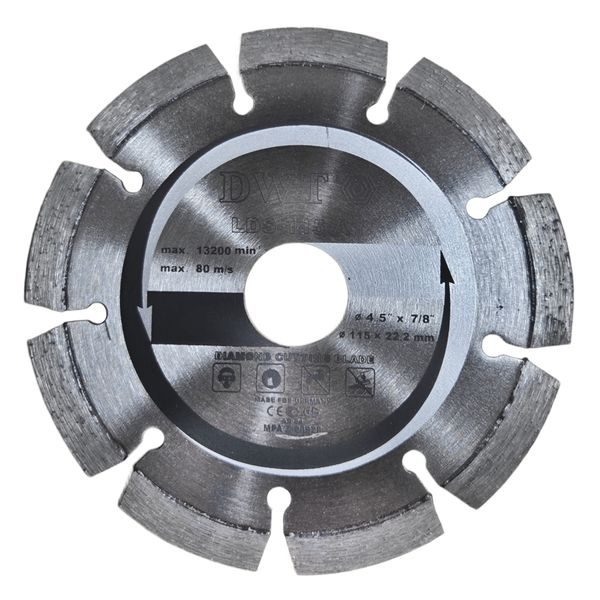 DWT LDS-115 A DIAMANTOVÝ SEGMENTOVÝ ŘEZNÝ KOTOUČ 115 MM - PŘÍSLUŠENSTVÍ DWT{% if zbozi.kategorie.adresa_nazvy[0] != zbozi.kategorie.nazev %} - NÁHRADNÍ DÍLY{% endif %}
