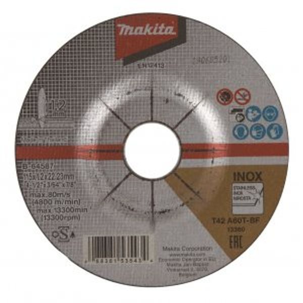 MAKITA B-64587 - KOTOUČ ŘEZNÝ NEREZ 115X1.2X22MM - NEROZŘAZENO{% if zbozi.kategorie.adresa_nazvy[0] != zbozi.kategorie.nazev %} - MAKITA-SHOP{% endif %}