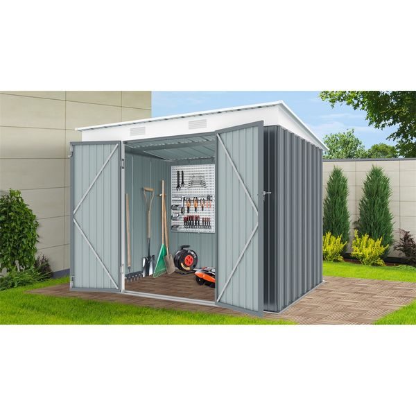RIWALL PRO RMSP 6X8 ANTHRACITE ZAHRADNÍ DOMEK KOVOVÝ 2,4 X 1,8 M S PULTOVOU STŘECHOU ANTRACIT - ZAHRADNÍ DOMKY{% if zbozi.kategorie.adresa_nazvy[0] != zbozi.kategorie.nazev %} - DŮM A DOMÁCNOST, ELEKTRO..{% endif %}