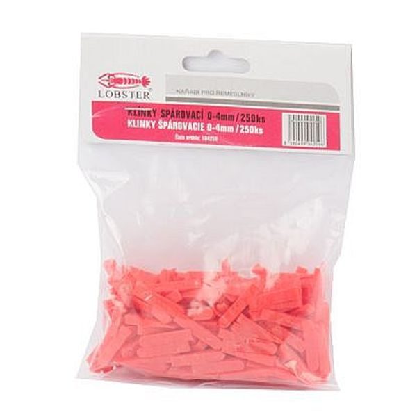 KLÍNKY SPÁROVACÍ 0-6MM, 100KS - ŘEZAČKY OBKLADŮ A DLAŽBY + PŘÍSLUŠENSTVÍ{% if zbozi.kategorie.adresa_nazvy[0] != zbozi.kategorie.nazev %} - STAVEBNÍ TECHNIKA{% endif %}