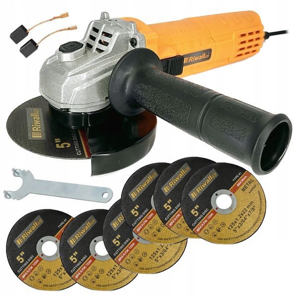 RIWALL HOME DIAX 2000 ELEKTRICKÁ ÚHLOVÁ BRUSKA 125 MM S REGULACÍ OTÁČEK - VÝKONNÉ ÚHLOVÉ BRUSKY NAD 1000W{% if zbozi.kategorie.adresa_nazvy[0] != zbozi.kategorie.nazev %} - ELEKTRICKÉ NÁŘADÍ{% endif %}
