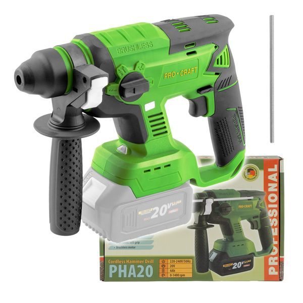 KLADIVO VRTACÍ AKU PROCRAFT PHA20 BEZ AKUMULÁTORU A NABÍJEČKY | PHA20BB PROCRAFT - AKU VRTACÍ, SEKACÍ A KOMBINOVANÁ KLADIVA{% if zbozi.kategorie.adresa_nazvy[0] != zbozi.kategorie.nazev %} - AKU NÁŘADÍ{% endif %}