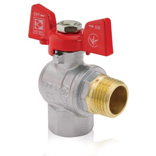 KULOVÝ KOHOUT MOTÝL, ROHOVÝ, ČERVENÝ, KR.208 1/2"FM | KR.208 1/2"FM PROCRAFT - PŘÍSLUŠENSTVÍ (KOHOUTY, ŠROUBENÍ,...){% if zbozi.kategorie.adresa_nazvy[0] != zbozi.kategorie.nazev %} - SANITA{% endif %}