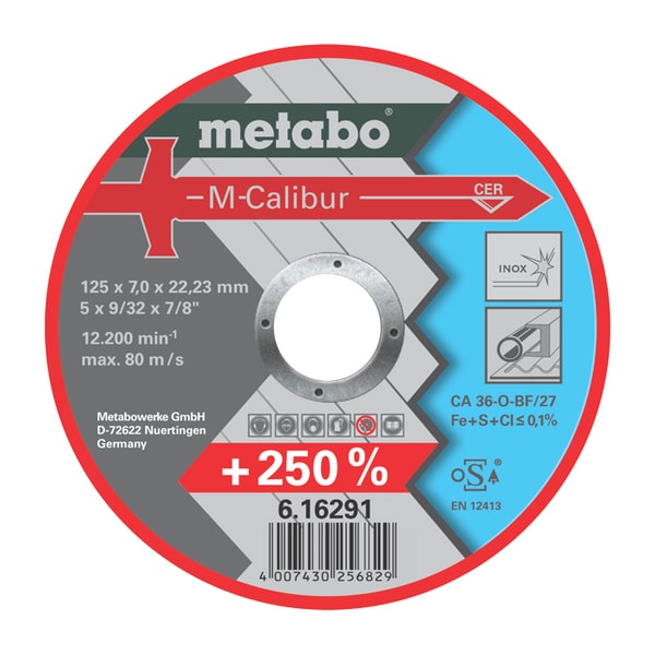 METABO BRUSNÝ KOTOUČ 125X7,0X22,23 MM M-CALIBUR# /616291000 - PŘÍSLUŠENSTVÍ METABO{% if zbozi.kategorie.adresa_nazvy[0] != zbozi.kategorie.nazev %} - NÁHRADNÍ DÍLY{% endif %}