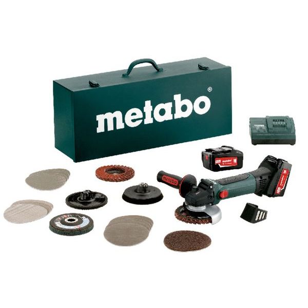 METABO W 18 LTX 125 INOX SET - AKU ÚHLOVÁ BRUSKA - AKU UHLOVÉ BRUSKY{% if zbozi.kategorie.adresa_nazvy[0] != zbozi.kategorie.nazev %} - AKU NÁŘADÍ{% endif %}