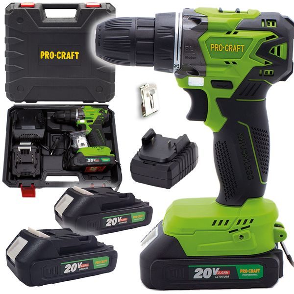 AKU VRTACÍ ŠROUBOVÁK PROCRAFT PA20BL | PA20BL PROCRAFT - AKU ŠROUBOVÁK 18V - 20V{% if zbozi.kategorie.adresa_nazvy[0] != zbozi.kategorie.nazev %} - AKU NÁŘADÍ{% endif %}