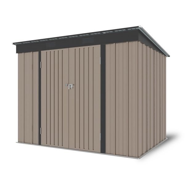 RIWALL PRO RMSP 6X8 BROWN ZAHRADNÍ DOMEK KOVOVÝ 2,4 X 1,8 M S PULTOVOU STŘECHOU HNĚDÝ - ZAHRADNÍ DOMKY{% if zbozi.kategorie.adresa_nazvy[0] != zbozi.kategorie.nazev %} - DŮM A DOMÁCNOST, ELEKTRO..{% endif %}