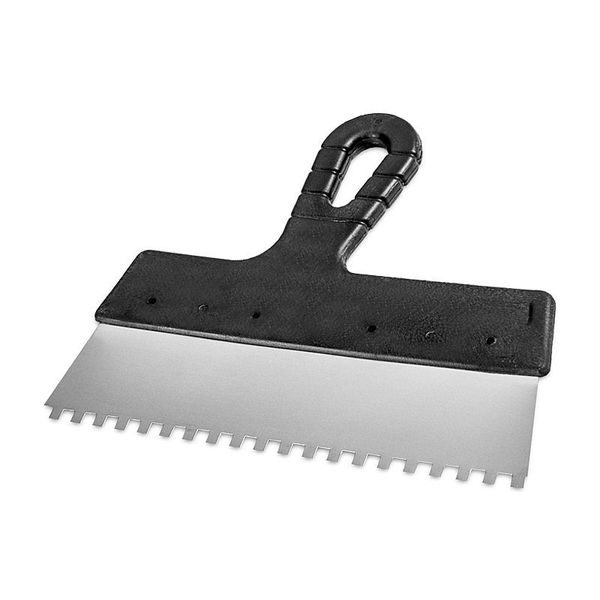 ŠPACHTLE ZUBATÁ 150MM ZUB 4MM - ŠPACHTLE{% if zbozi.kategorie.adresa_nazvy[0] != zbozi.kategorie.nazev %} - RUČNÍ NÁŘADÍ{% endif %}