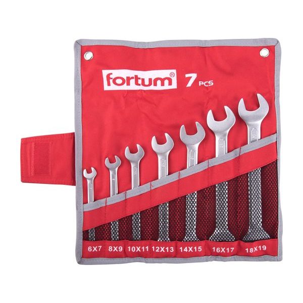 FORTUM KLÍČE PLOCHÉ, SADA 7KS, 6-19MM, 4730103 - OBOUSTRANNÉ KLÍČE{% if zbozi.kategorie.adresa_nazvy[0] != zbozi.kategorie.nazev %} - RUČNÍ NÁŘADÍ{% endif %}