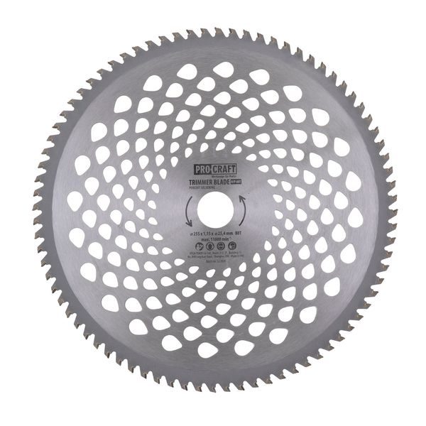 NŮŽ KŘOVINOŘEZU (KOTOUČ) (D255*25.4) 80T PROCRAFT | H-80T PROCRAFT - ŽACÍ LISTY - NOŽE{% if zbozi.kategorie.adresa_nazvy[0] != zbozi.kategorie.nazev %} - ZAHRADA{% endif %}