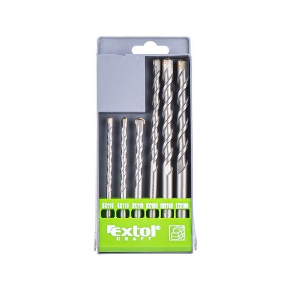 EXTOL CRAFT VRTÁKY PŘÍKLEPOVÉ DO BETONU, SADA 6KS, O 5-12MM, SK, 25048 - VRTÁKY PŘÍKLEPOVÉ EXTOL{% if zbozi.kategorie.adresa_nazvy[0] != zbozi.kategorie.nazev %} - PŘÍSLUŠENSTVÍ{% endif %}