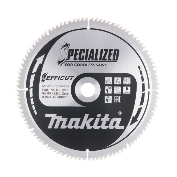 MAKITA B-67278 - PILOVÝ KOTOUČ EFFICUT 305X30X100T =NEW B-67321 - NEROZŘAZENO{% if zbozi.kategorie.adresa_nazvy[0] != zbozi.kategorie.nazev %} - MAKITA-SHOP{% endif %}