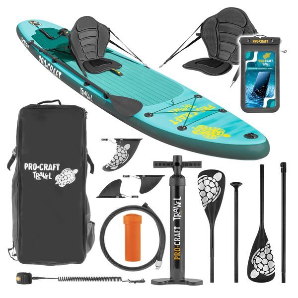 PADDLEBOARD SET PROCRAFT TRAVEL SUP320 | SUP320 PROCRAFT - DOPLŇKY A VYCHYTÁVKY{% if zbozi.kategorie.adresa_nazvy[0] != zbozi.kategorie.nazev %} - DŮM A DOMÁCNOST, ELEKTRO..{% endif %}