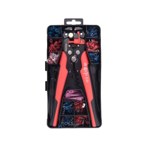 EXTOL PREMIUM KLEŠTĚ ODIZOLOVACÍ/KRIMPOVACÍ A KONCOVKY, SADA 231KS, 210MM/0,2-6MM2, 8831126 - KLEŠTĚ{% if zbozi.kategorie.adresa_nazvy[0] != zbozi.kategorie.nazev %} - RUČNÍ NÁŘADÍ{% endif %}