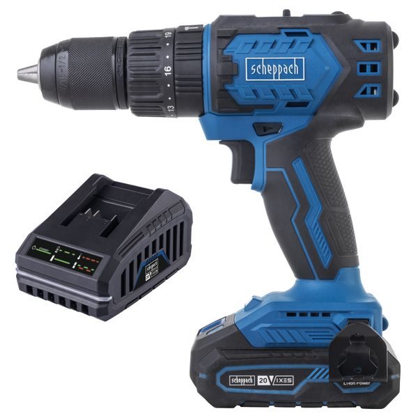 SCHEPPACH BC-CD60-X-SET S 20 V IXES AKU PŘÍKLEPOVÝ VRTACÍ ŠROUBOVÁK + 2AH BATERIE + NABÍJEČKA 2,4 A - PŘÍKLEPOVÝ ŠROUBOVÁK 18V - 20V{% if zbozi.kategorie.adresa_nazvy[0] != zbozi.kategorie.nazev %} - AKU NÁŘADÍ{% endif %}