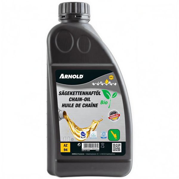 ARNOLD BIO OLEJ NA MAZÁNÍ ŘETĚZŮ (1 L ) - OLEJ NA MAZÁNÍ ŘETĚZU{% if zbozi.kategorie.adresa_nazvy[0] != zbozi.kategorie.nazev %} - PŘÍSLUŠENSTVÍ{% endif %}