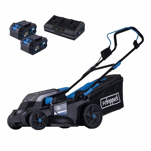 SCHEPPACH BC-MP380-X-SET XL2 2X20 V IXES AKU SEKAČKA 4V1 S BEZUHLÍKOVÝM MOTOREM + 2X 4AH BATERIE + DUÁLNÍ NABÍJEČKA 4,5 A - AKUMULÁTOROVÉ SEKAČKY{% if zbozi.kategorie.adresa_nazvy[0] != zbozi.kategorie.nazev %} - ZAHRADA{% endif %}