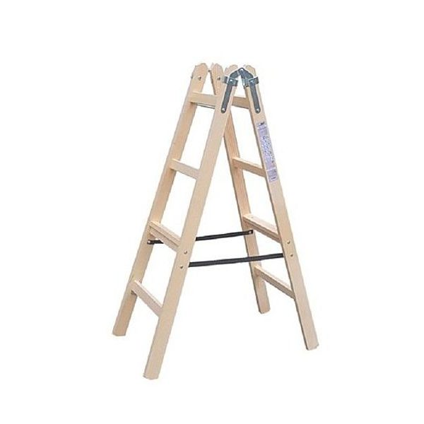 ŠTAFLE DŘEVĚNÉ 4 PŘÍČKY/136CM A4 /108950/ - ŽEBŘÍKY, SCHŮDKY, LEŠENÍ{% if zbozi.kategorie.adresa_nazvy[0] != zbozi.kategorie.nazev %} - DÍLNA A GARÁŽ{% endif %}