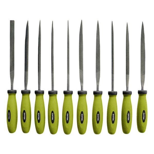 EXTOL CRAFT PILNÍKY JEHLOVÉ S PLASTOVOU RUKOJETÍ, SADA 10KS, 150MM, 8801 - PILNÍKY{% if zbozi.kategorie.adresa_nazvy[0] != zbozi.kategorie.nazev %} - RUČNÍ NÁŘADÍ{% endif %}