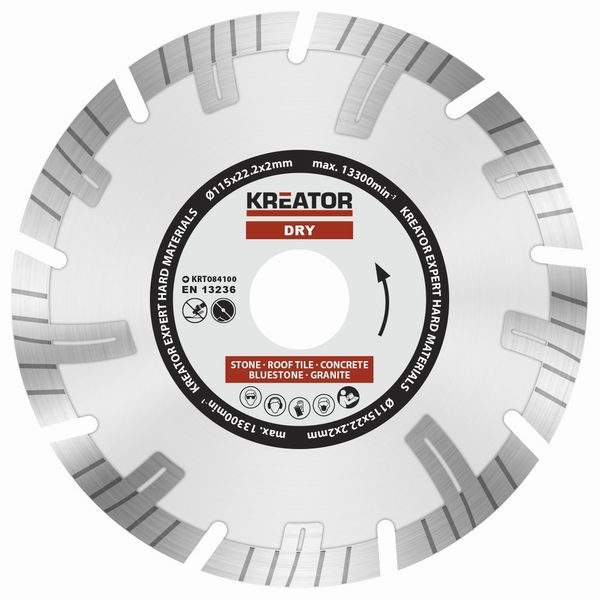 KREATOR KRT084100 DIAMANTOVÝ KOTOUČ SEGMENTOVÝ 115MM EXPERT - DIAMATOVÉ KOTOUČE - ŘEZNÉ{% if zbozi.kategorie.adresa_nazvy[0] != zbozi.kategorie.nazev %} - PŘÍSLUŠENSTVÍ{% endif %}