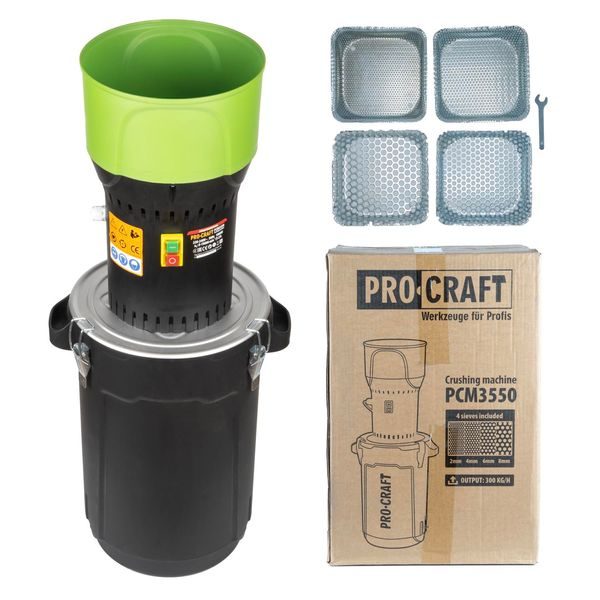 ŠROTOVNÍK PROCRAFT PCM3550 | PCM3550 PROCRAFT - ŠROTOVNÍK NA OBILÍ{% if zbozi.kategorie.adresa_nazvy[0] != zbozi.kategorie.nazev %} - KRMIVA{% endif %}