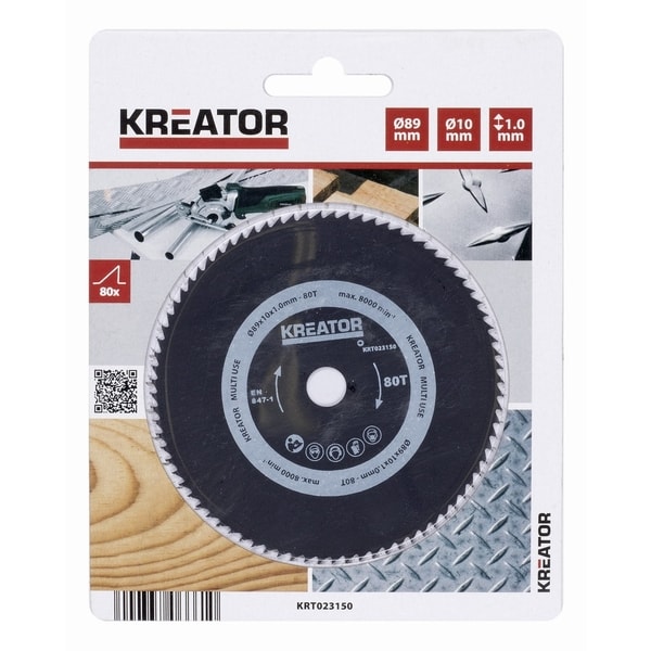 KREATOR KRT023150 PILOVÝ KOTOUČ UNIVERZÁLNÍ 89 MM, 80 Z - PRŮMĚR 85, 136 A 140{% if zbozi.kategorie.adresa_nazvy[0] != zbozi.kategorie.nazev %} - PŘÍSLUŠENSTVÍ{% endif %}