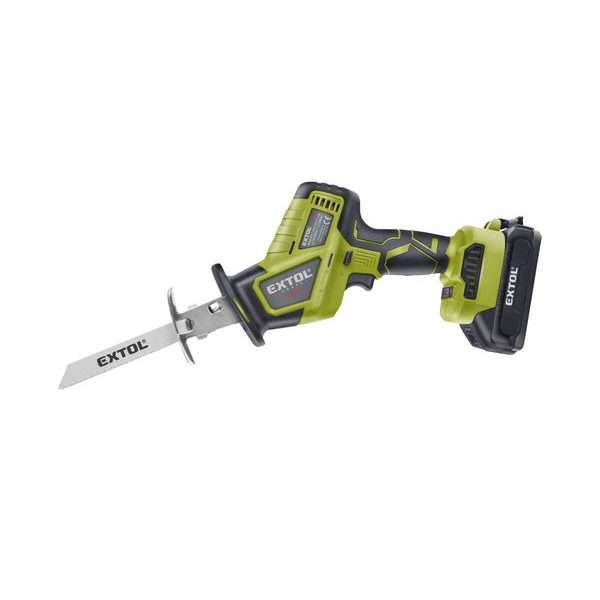 EXTOL CRAFT PILA OCASKA JEDNORUČNÍ AKU, BRUSHLESS, 20V LI-ION, 2AH, 402454 - AKU PILY OCASKY{% if zbozi.kategorie.adresa_nazvy[0] != zbozi.kategorie.nazev %} - AKU NÁŘADÍ{% endif %}