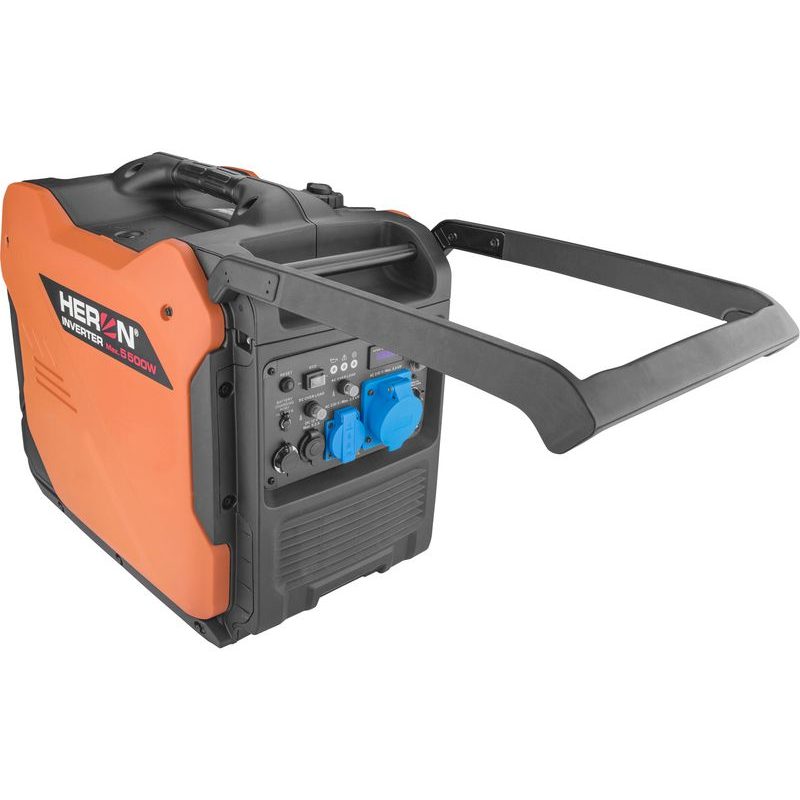 HERON ELEKTROCENTRÁLA DIGITÁLNÍ INVERTOROVÁ, 5,5KW, ELEKTRICKÝ START, DÁLKOVÉ OVLÁDÁNÍ, ATS-READY, PODVOZEK, 8896227 - DIGITÁLNÍ ELEKTROCENTRÁLY - ELEKTROCENTRÁLY