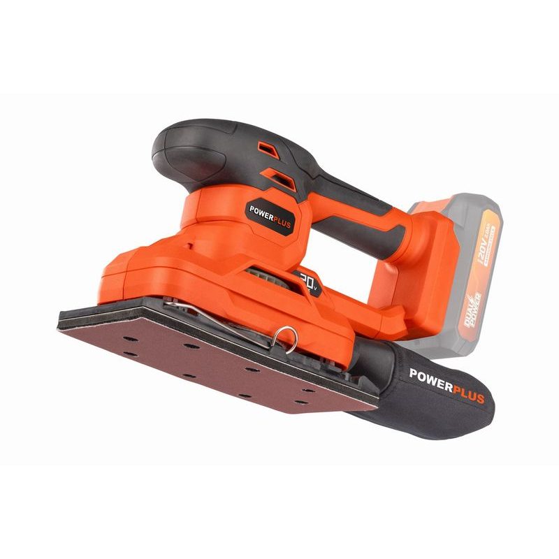 POWERPLUS POWDP50300 AKU VIBRAČNÍ BRUSKA 20V (BEZ AKU) - AKU BRUSKY - AKU NÁŘADÍ