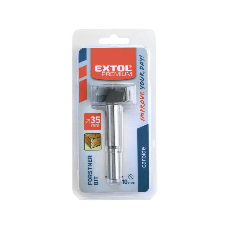 EXTOL PREMIUM FRÉZA ČELNÍ-SUKOVNÍK DO DŘEVA S SK PLÁTKY, O 35MM STOPKA 10MM, 8802023 - SUKOVNÍKY - PŘÍSLUŠENSTVÍ