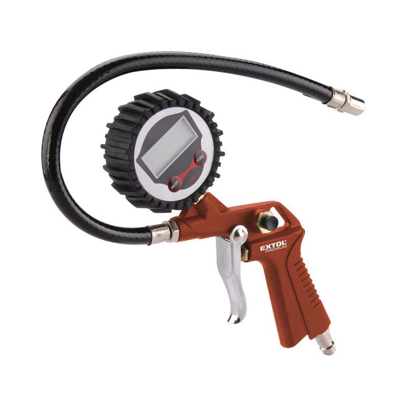 EXTOL PREMIUM RP 120 D PLNIČ PNEUMATIK S MANOMETREM, DIGITÁLNÍ, 8865065 - PNEUHUSTIČE - PNEU NÁŘADÍ