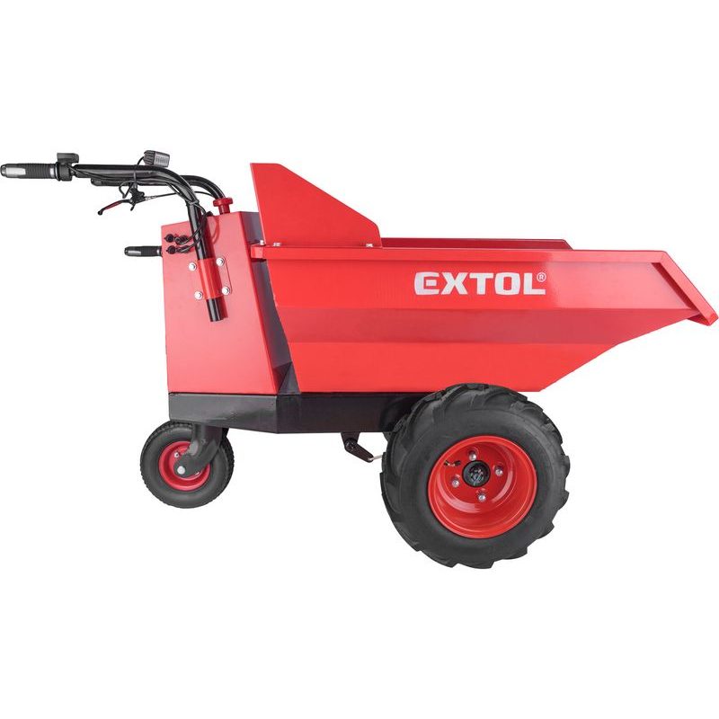 EXTOL PREMIUM TRANSPORTÉR S POJEZDEM AKU, 400KG, 200L, 54V LI-ION, 15AH, 8891591 - MOTOROVÉ A AKU VOZÍKY, KOLEČKA, MINIDUMPER - STAVEBNÍ TECHNIKA