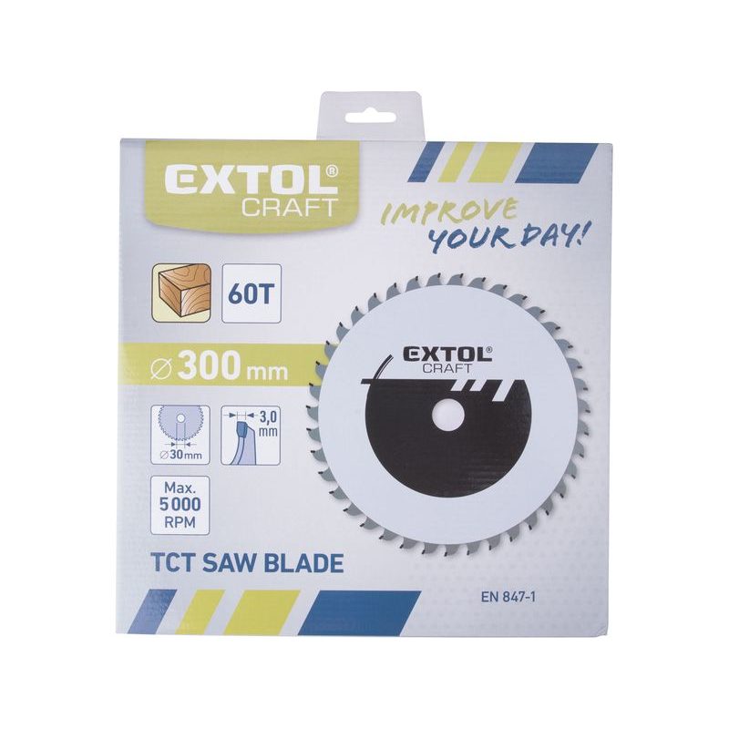 EXTOL CRAFT KOTOUČ PILOVÝ S SK PLÁTKY, O 300X3,0X30MM, 60T, 19116 - PRŮMĚR 255 - 270, 300 - 355 - PŘÍSLUŠENSTVÍ
