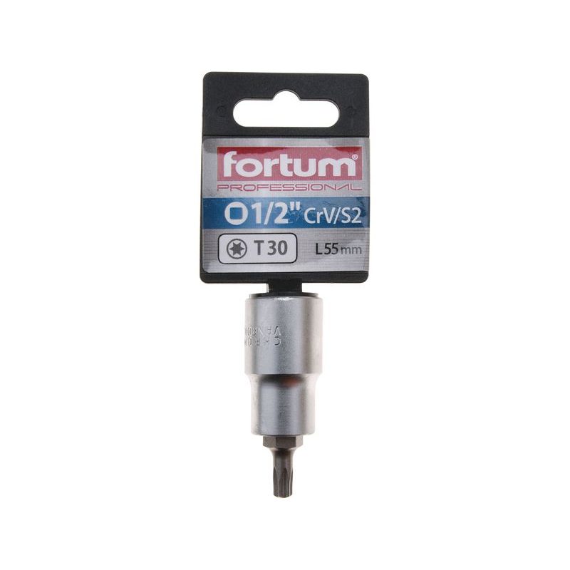 FORTUM HLAVICE ZÁSTRČNÁ 1/2" HROT TORX, T30, L 55MM, 4700723 - ZÁSTRČNÉ HLAVICE - RUČNÍ NÁŘADÍ