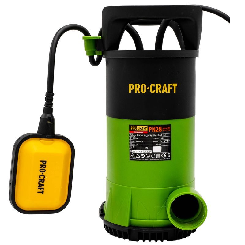 ČERPADLO PONORNÉ PROCRAFT PN28 | PN28 PROCRAFT - PONORNÁ ČERPADLA - ZAHRADA