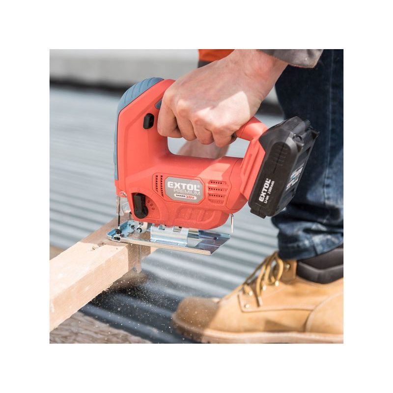 EXTOL PREMIUM PILA PŘÍMOČARÁ AKU SHARE20V, 20V LI-ION, 2AH, 8891824 - AKU PŘÍMOČARÉ PILY - AKU NÁŘADÍ
